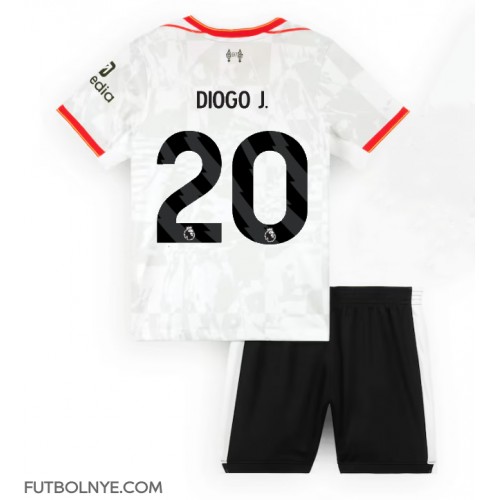 Camiseta Liverpool Diogo Jota #20 Tercera Equipación para niños 2024-25 manga corta (+ pantalones cortos)